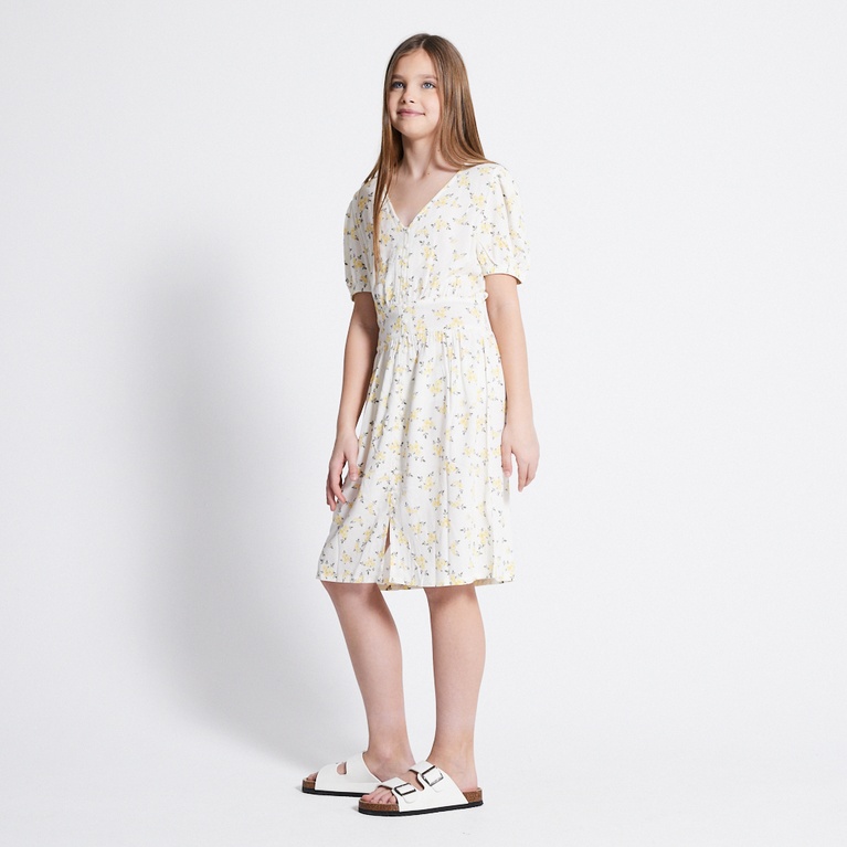 Button down dress "Lisen" Light Yellow